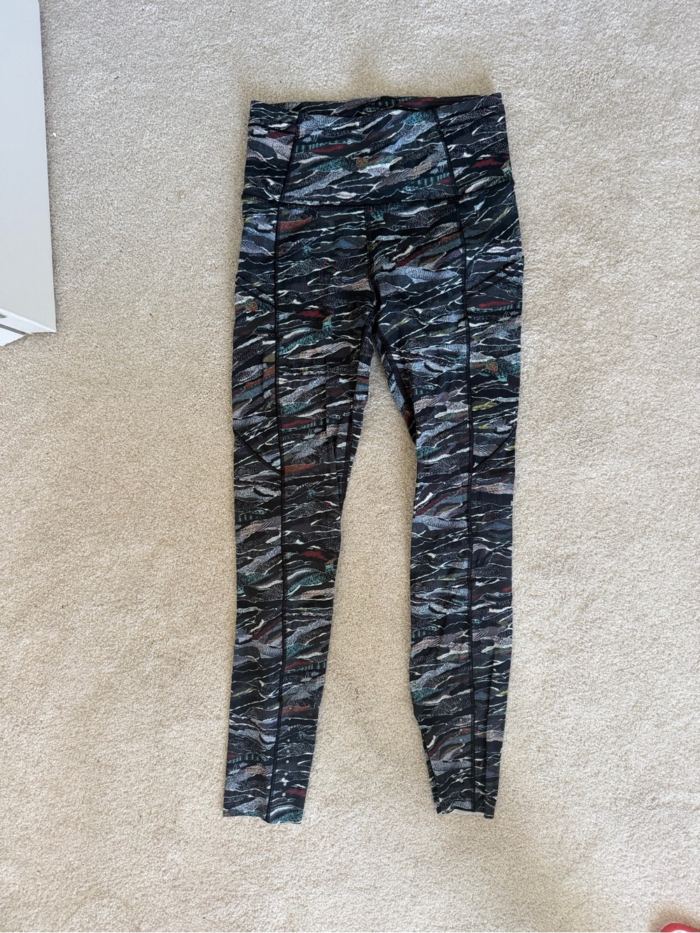Lululemon Fast and Free High-Waist Printed Leggings